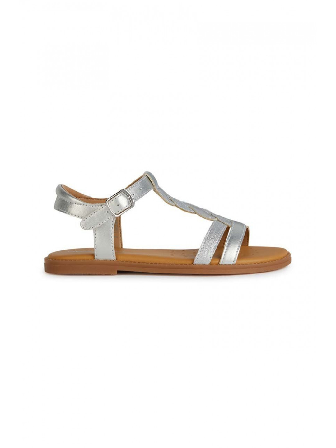 Dětské sandály Geox stříbrná barva